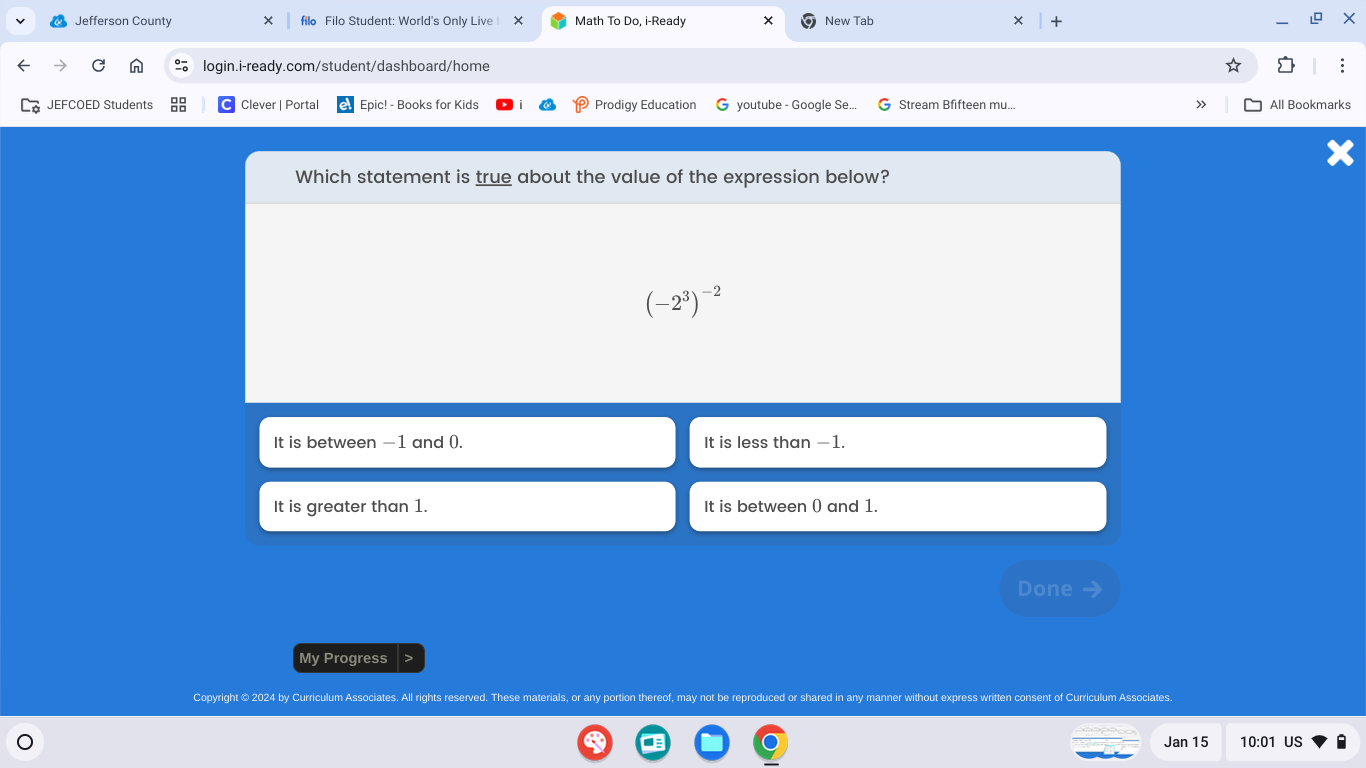 Jefferson Countyfilo Filo Student: World's Only LiveMath To Do, i-Ready..