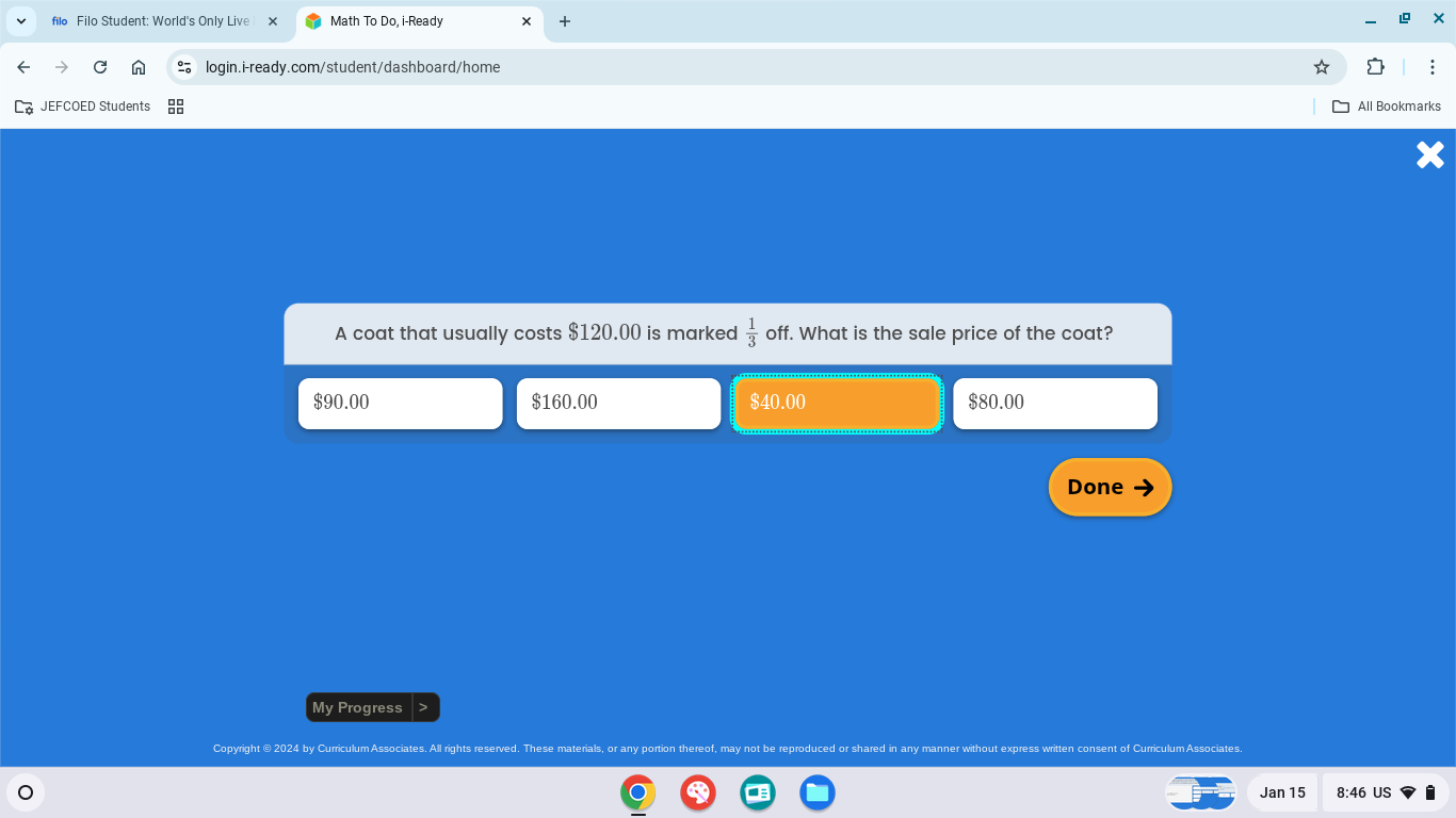 filo Filo Student: World's Only Live Math To Do, i-Ready login.i-ready.co..