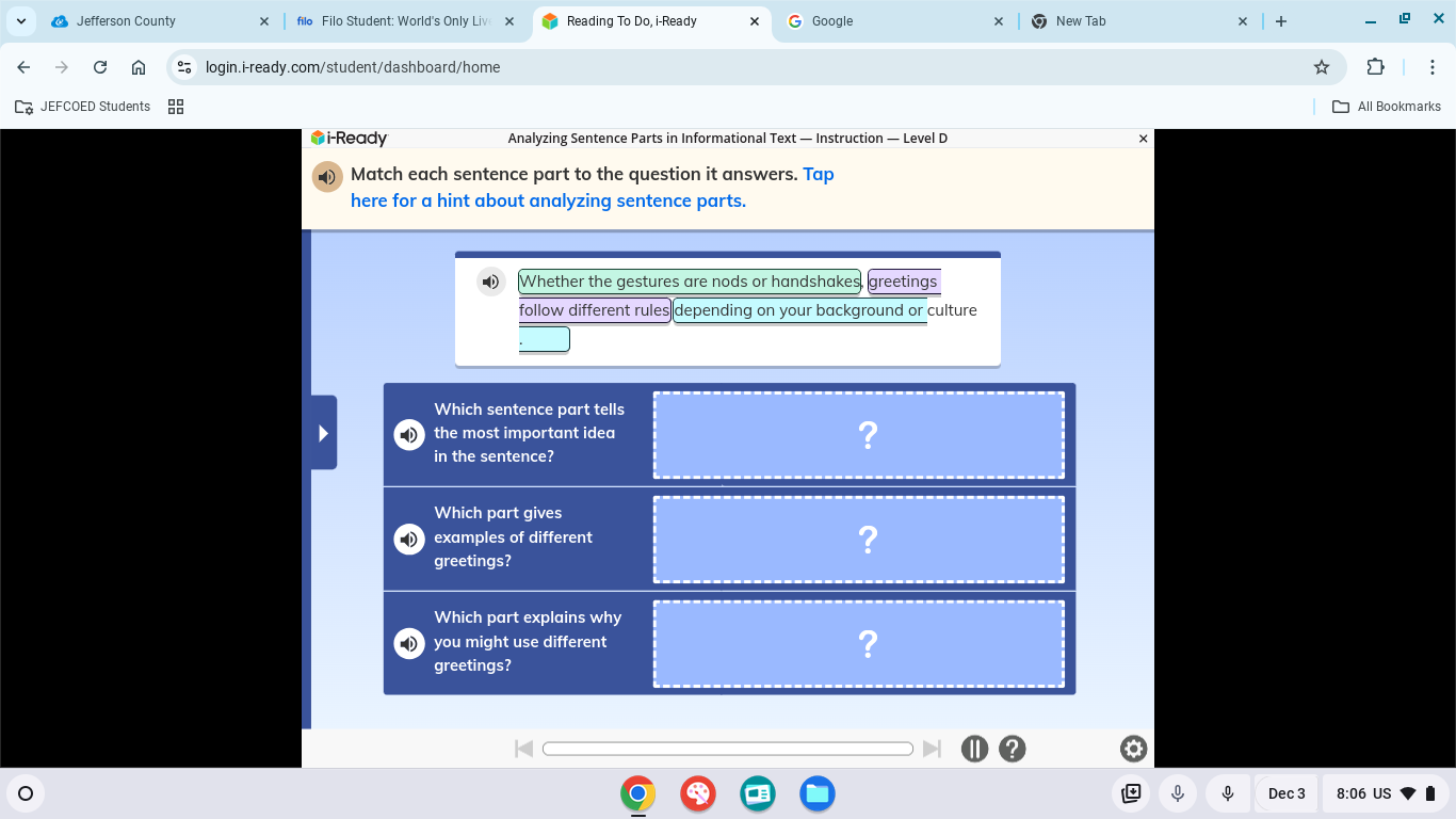 Jefferson Countyfilo Filo Student: World's Only LivReading To Do, i-Rea..