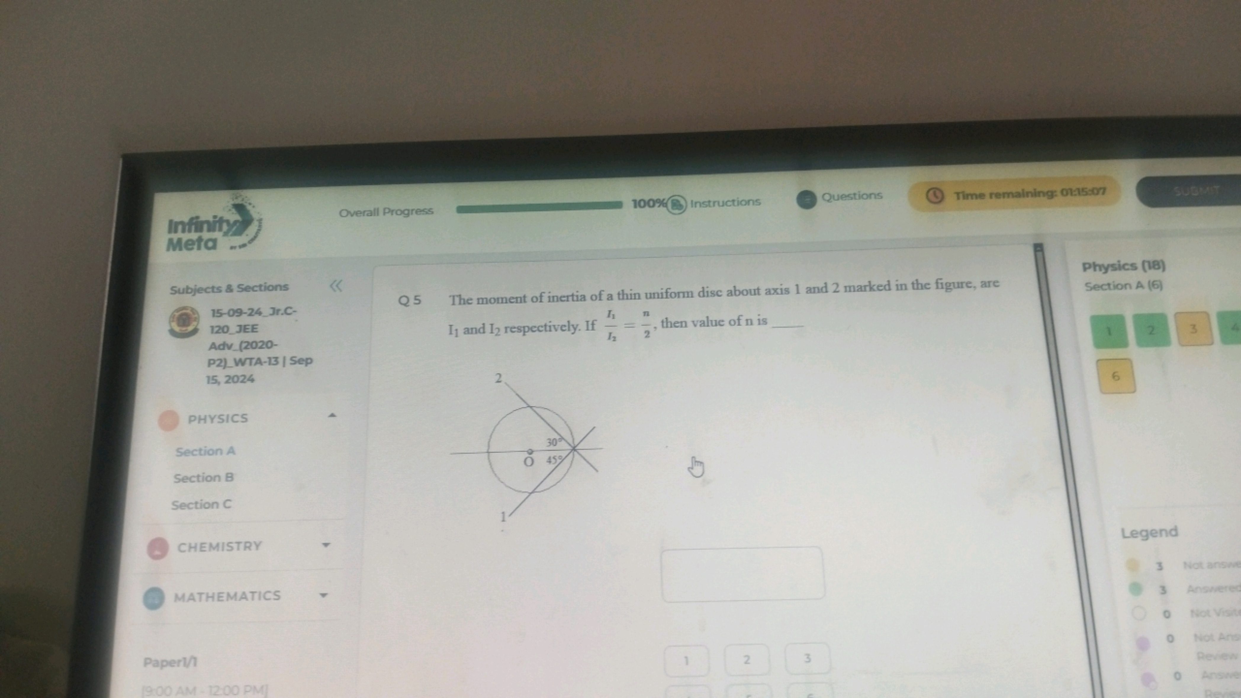 Infinity
Meta.
Subjects & Sections
15-09-24 Jr.C-
120 JEE
Adv (2020-
P