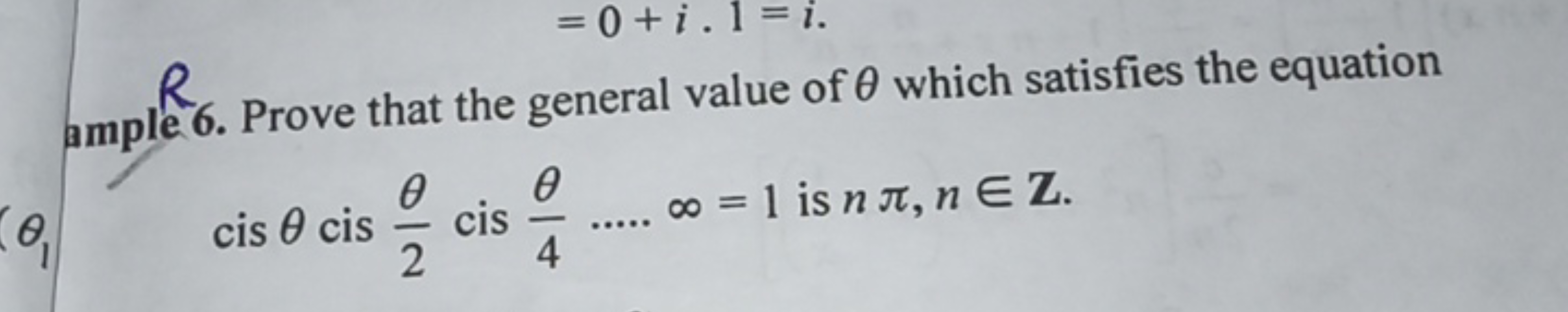 ample6. Prove that the general value of θ which satisfies the equation