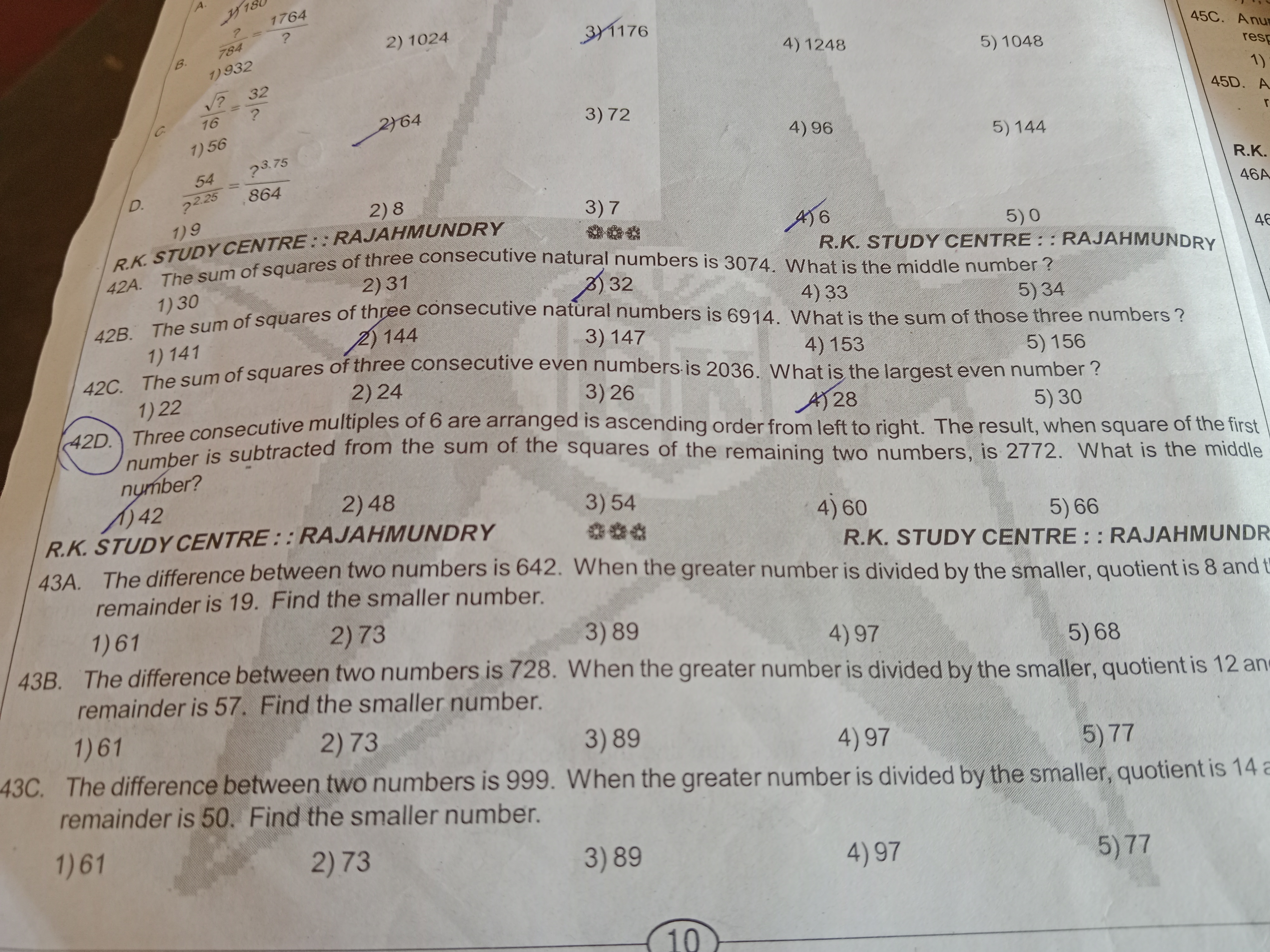 2) 1024
3) 1176
B. 184?​=?176​
64
4) 1248
5) 1048
16?​​=?32​
3) 72
1) 