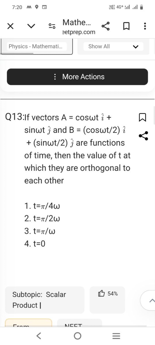 7:20
붑
-o
Mathe...
зetprep.com
Physics - Mathemati...
Show All
More Ac