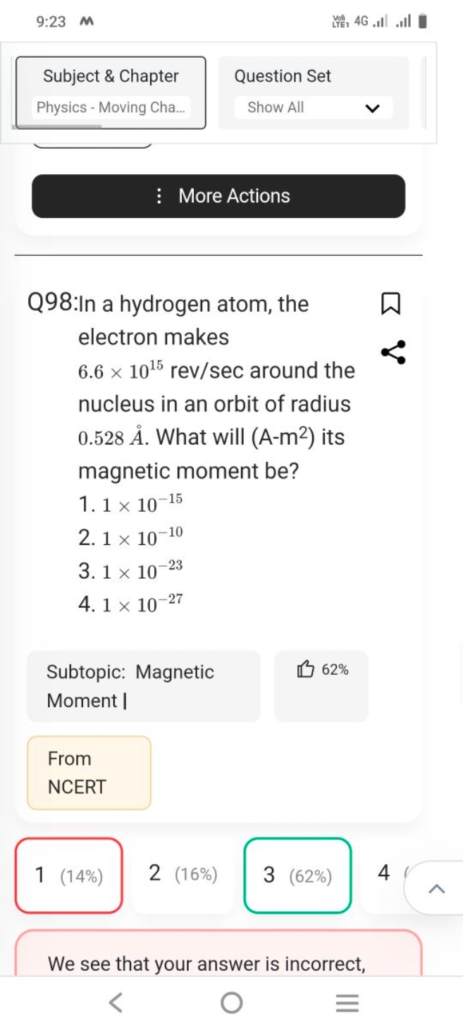 9:23
Subject \& Chapter
Question Set
Physics - Moving Cha...
Show All
