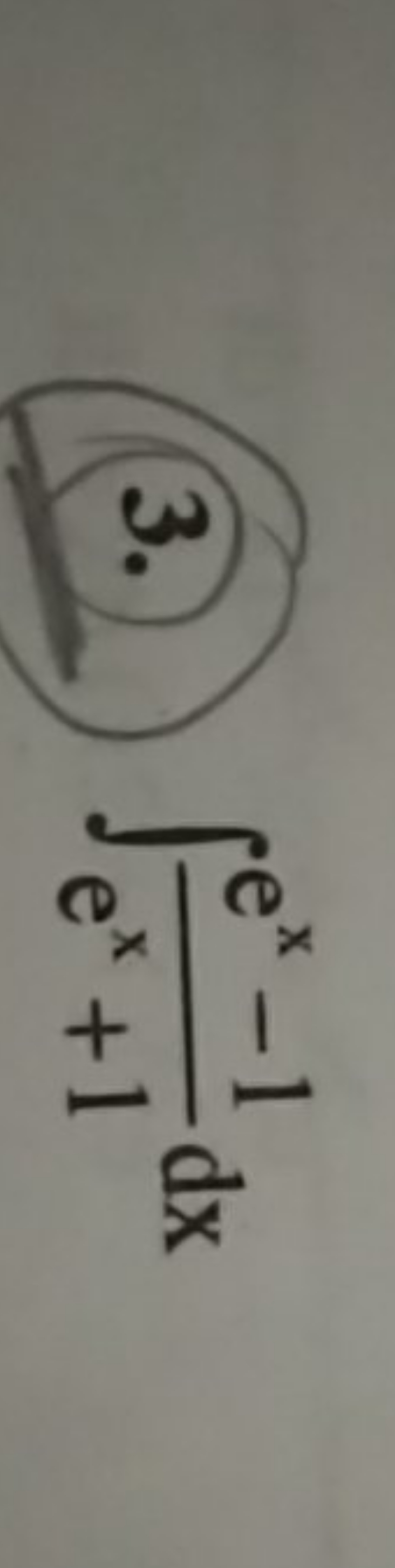 (3.) ∫ex+1ex−1​dx