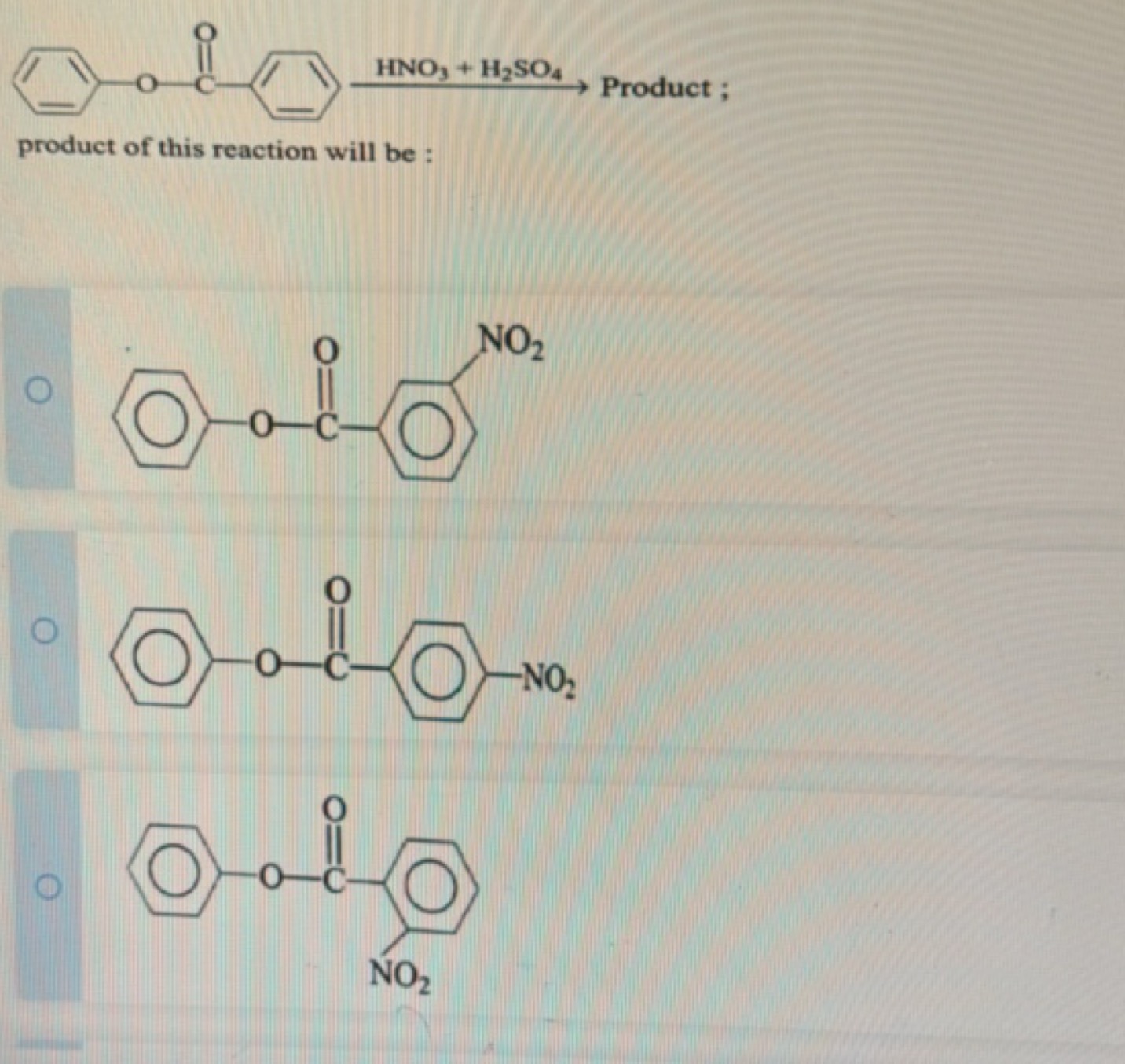 

Product ;
product of this reaction will be :
O=C(Oc1ccccc1)c1cccc([N