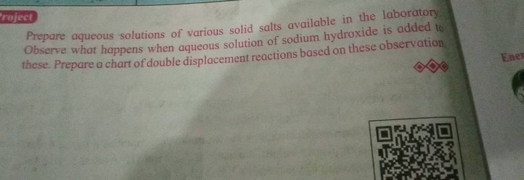 Prepare aqueous solutions of various solid salts available in the labo