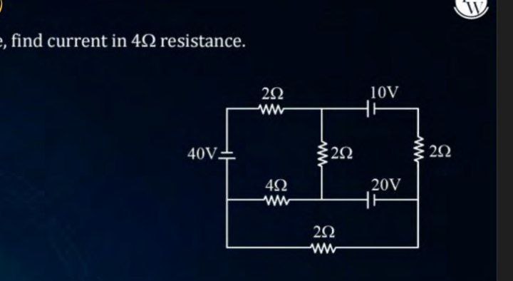 (IV)
find current in 4Ω resistance.
