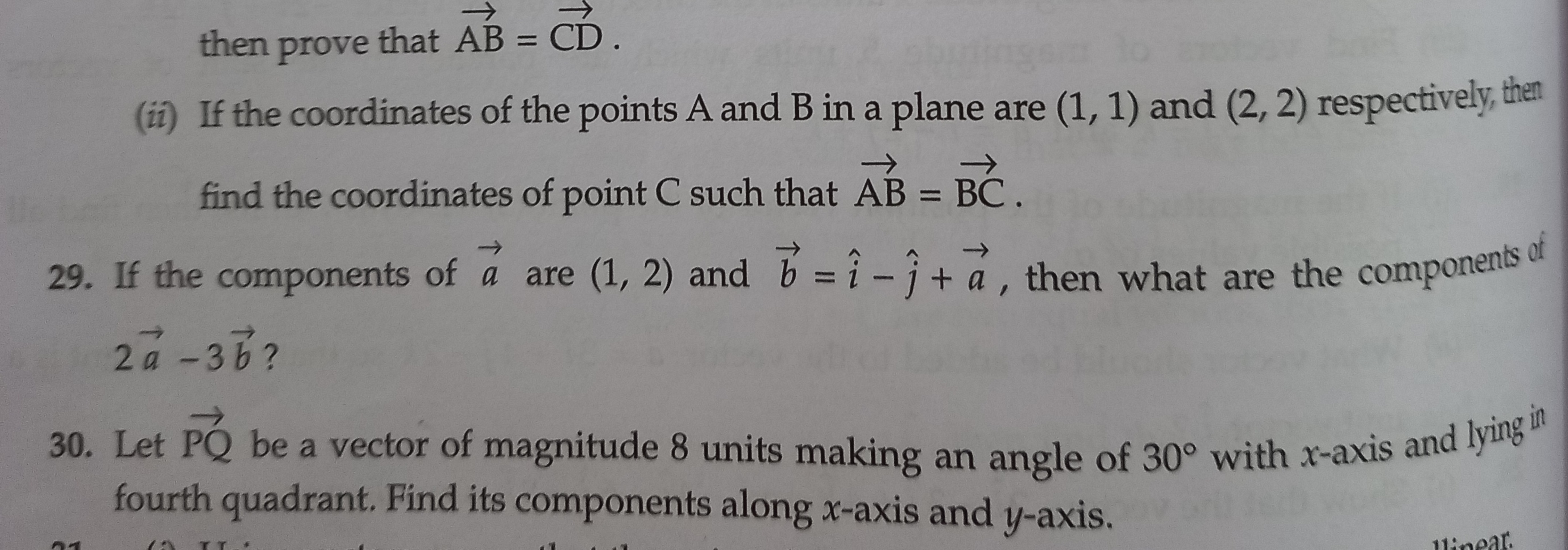 then prove that AB=CD.
(ii) If the coordinates of the points A and B i