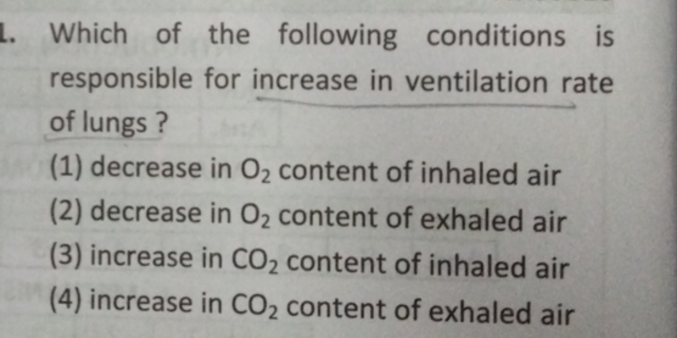 Which of the following conditions is responsible for increase in venti