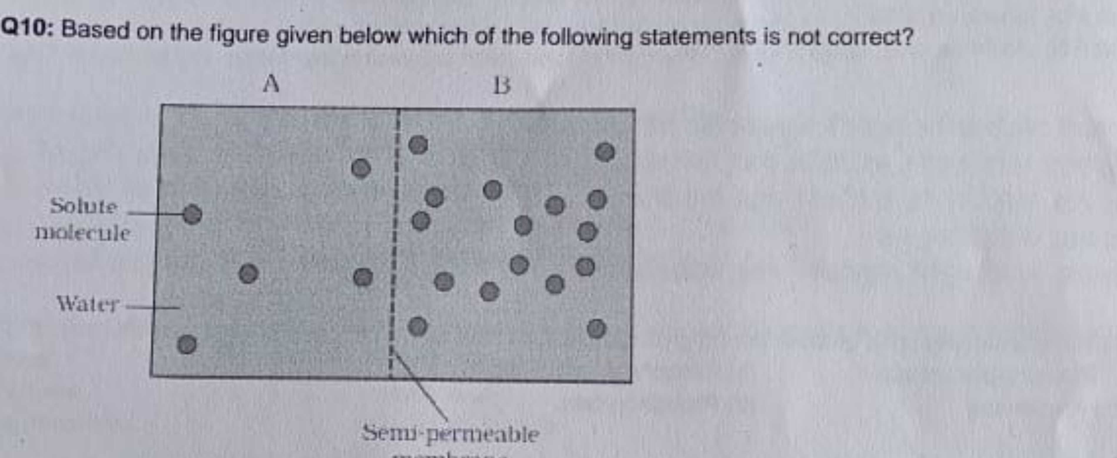 Q10: Based on the figure given below which of the following statements