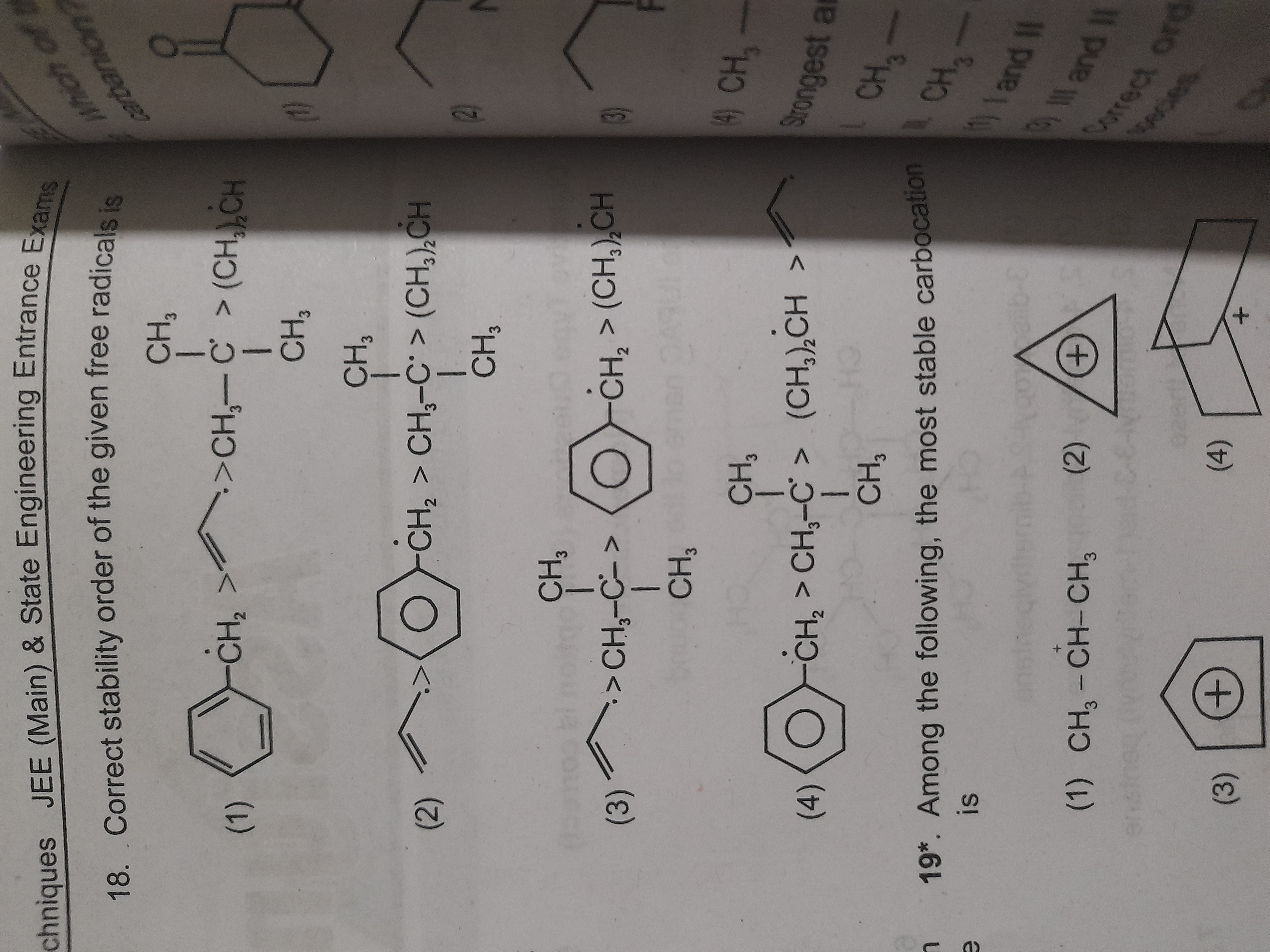 chniques JEE (Main) \& State Engineering Entrance Exams
18. Correct st