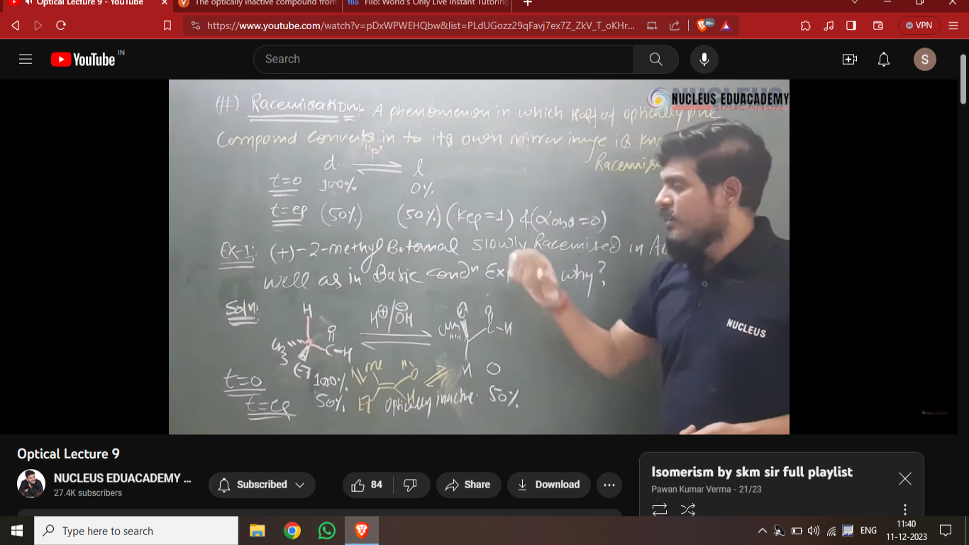 ptical
= ► YouTube
+
IN
Optical Lecture 9
□
NUCLEUS EDUACADEMY ..
27.4