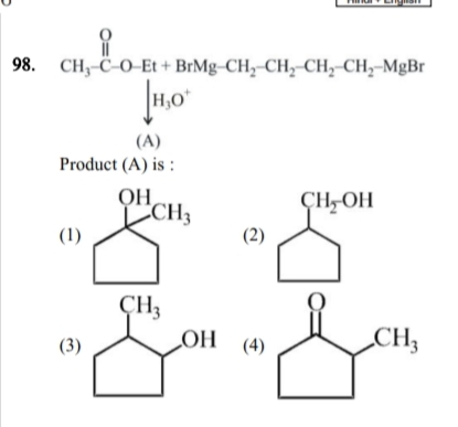 CC(=O)O[14C](=[18O])Br
Product (A) is :