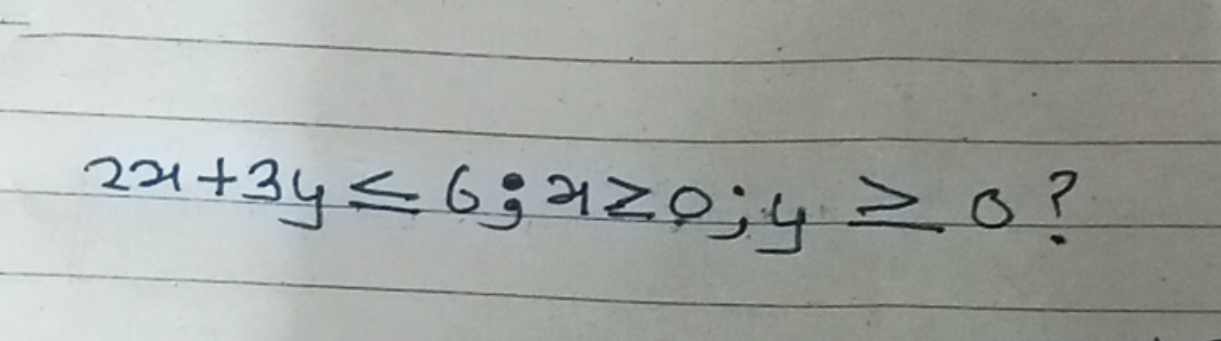 2x+3y⩽6;x≥0;y≥0?