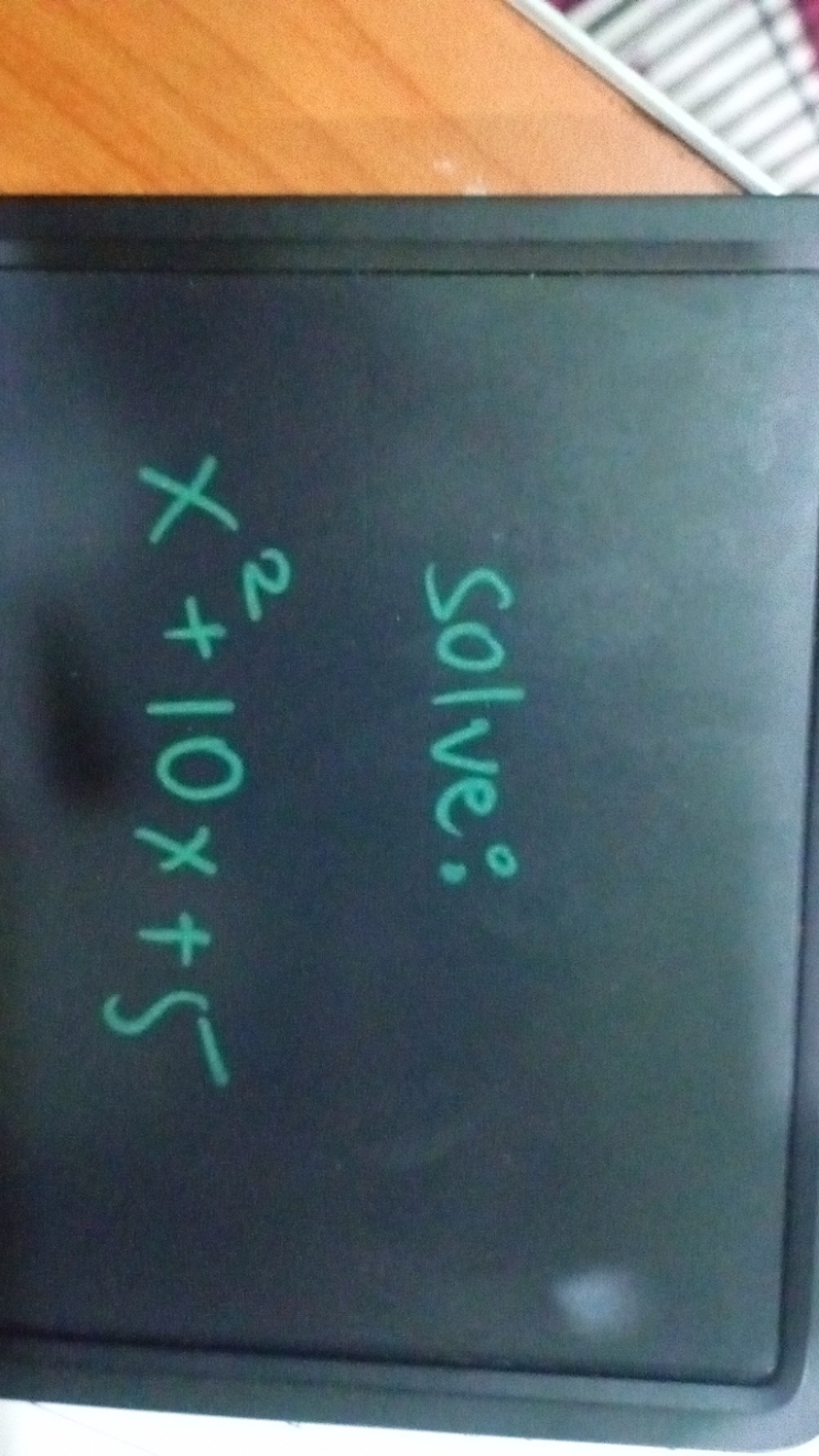 Solve:
x2+10x+5