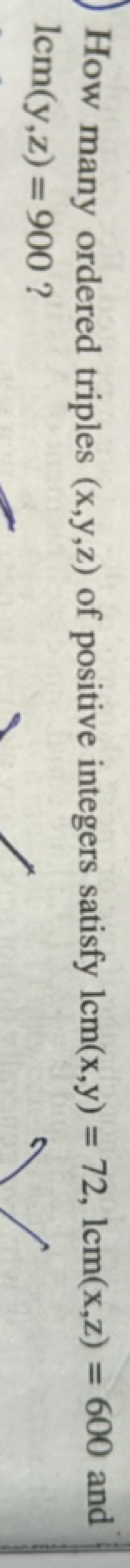 How many ordered triples (x,y,z) of positive integers satisfy lcm(x,y)