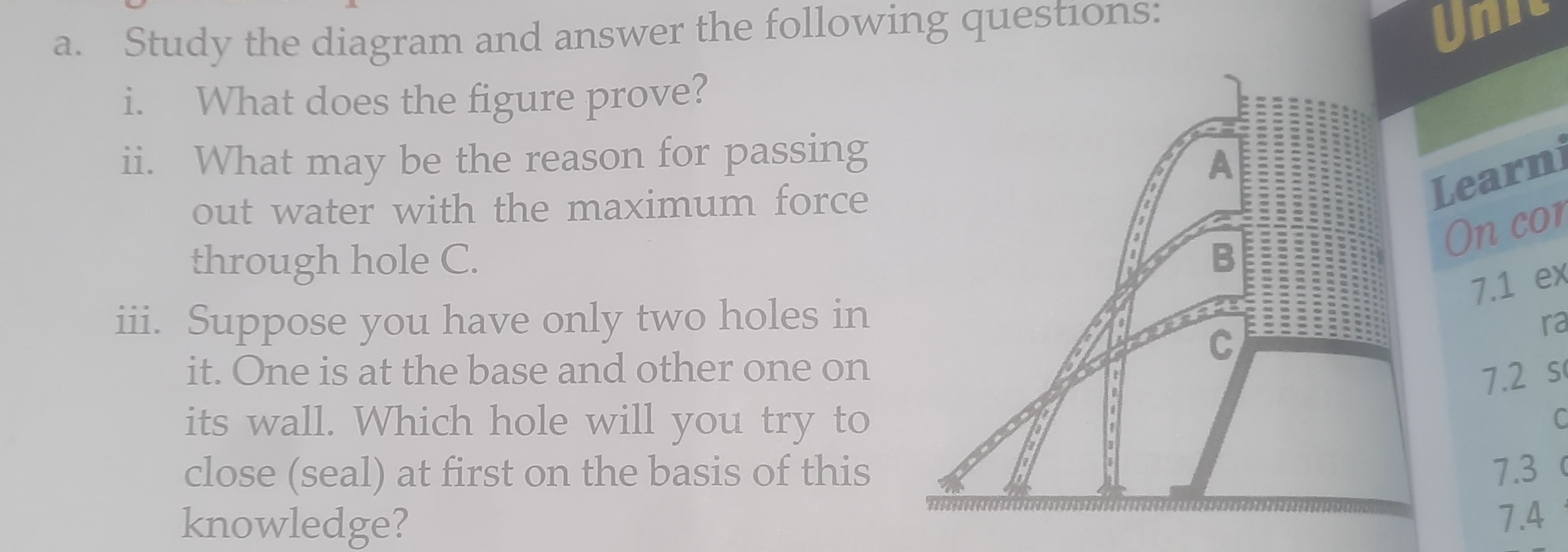 a. Study the diagram and answer the following questions:
i. What does 