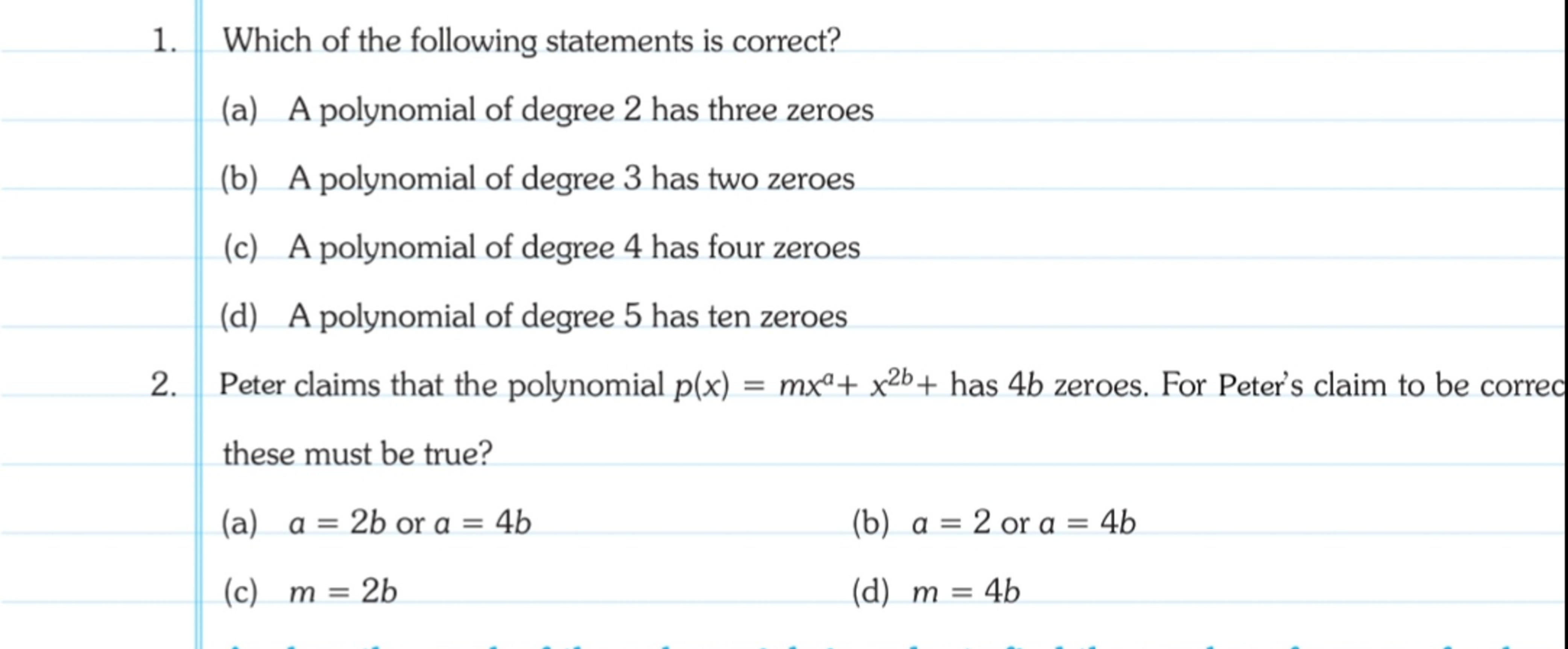 Which of the following statements is correct?