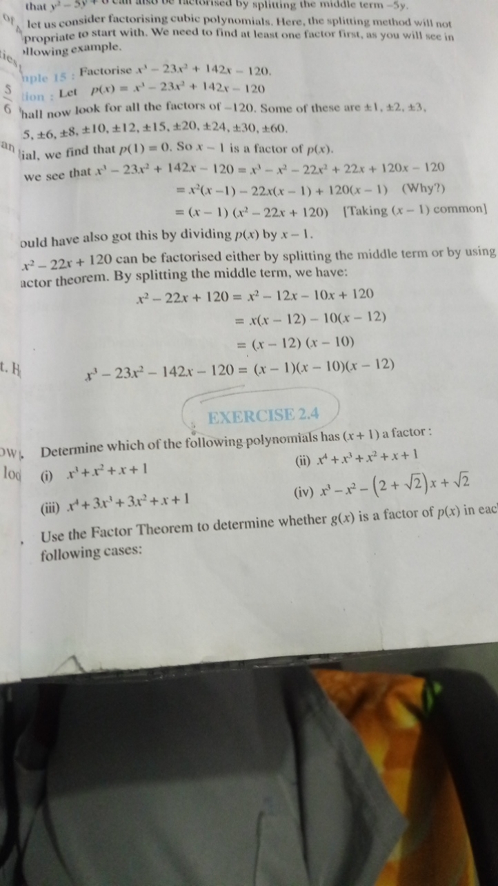 ∘, 1
that y2−5y+0  let us consider factorising cubic polynomials. Here