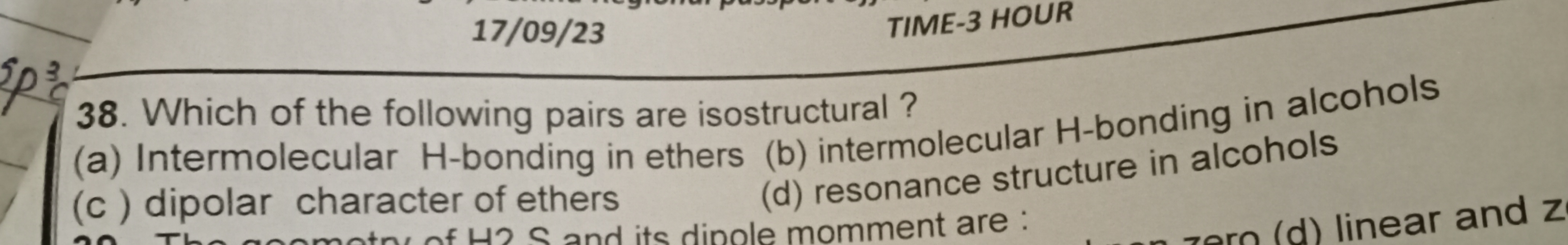 Which of the following pairs are isostructural ?