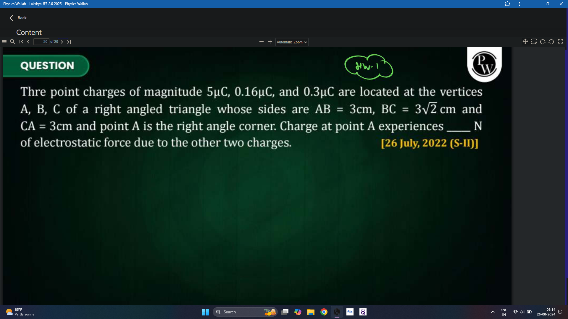 Physics Wallah - Lalkshya JEE 2.02025 - Physics Wallah
く Back
Content
