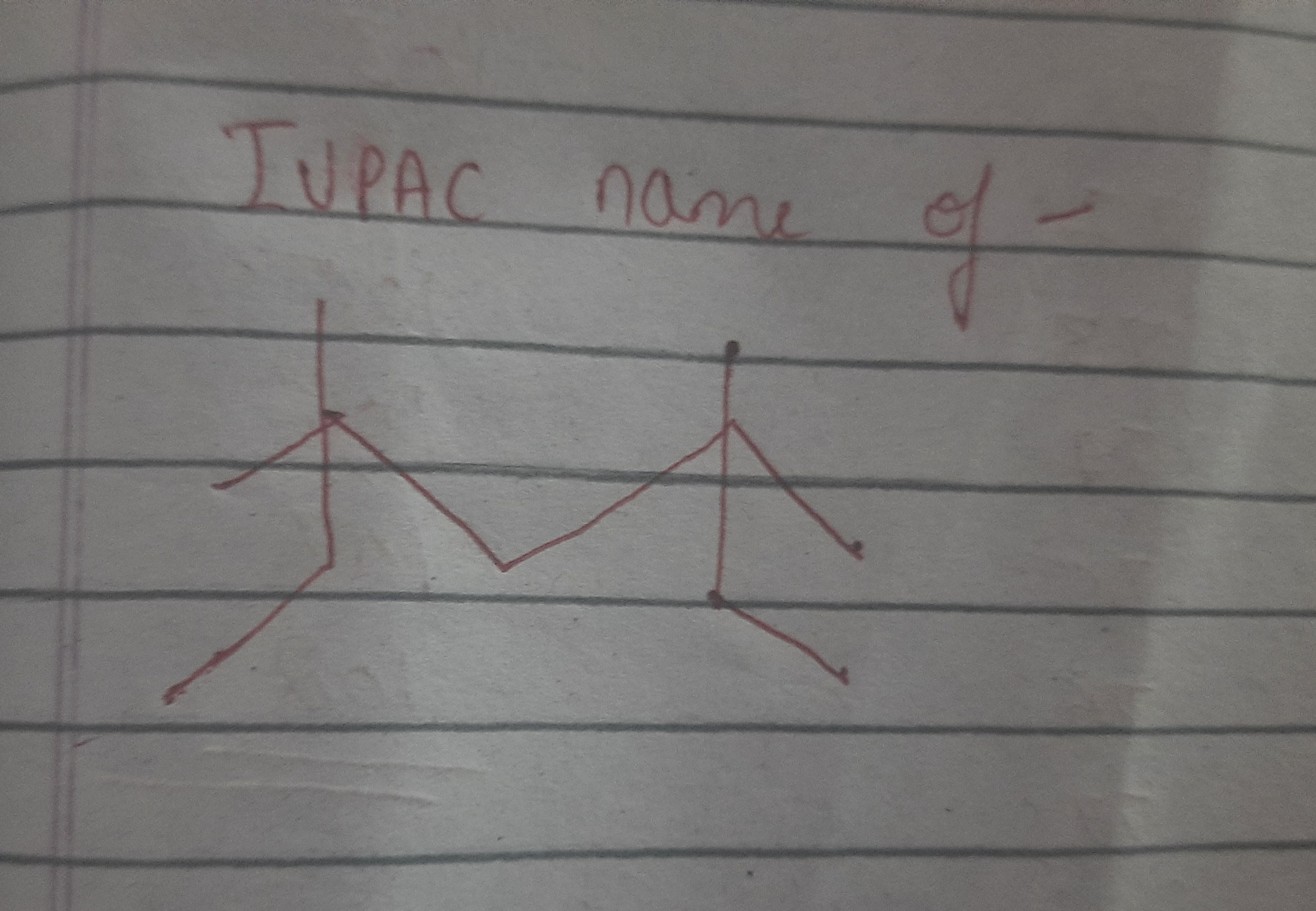 IUPAC name of -
CCC(C)CC(C)C
