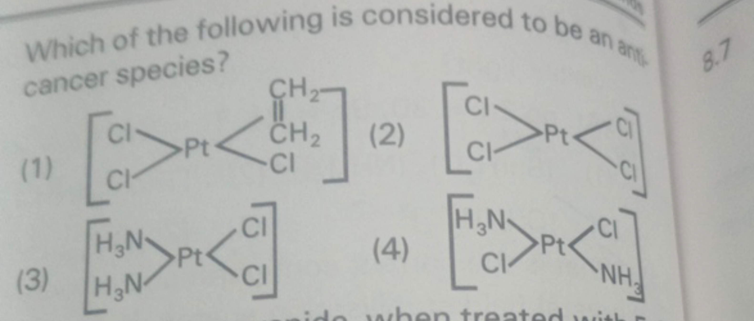 Which of the following is considered to be an and cancer species?
(1)
