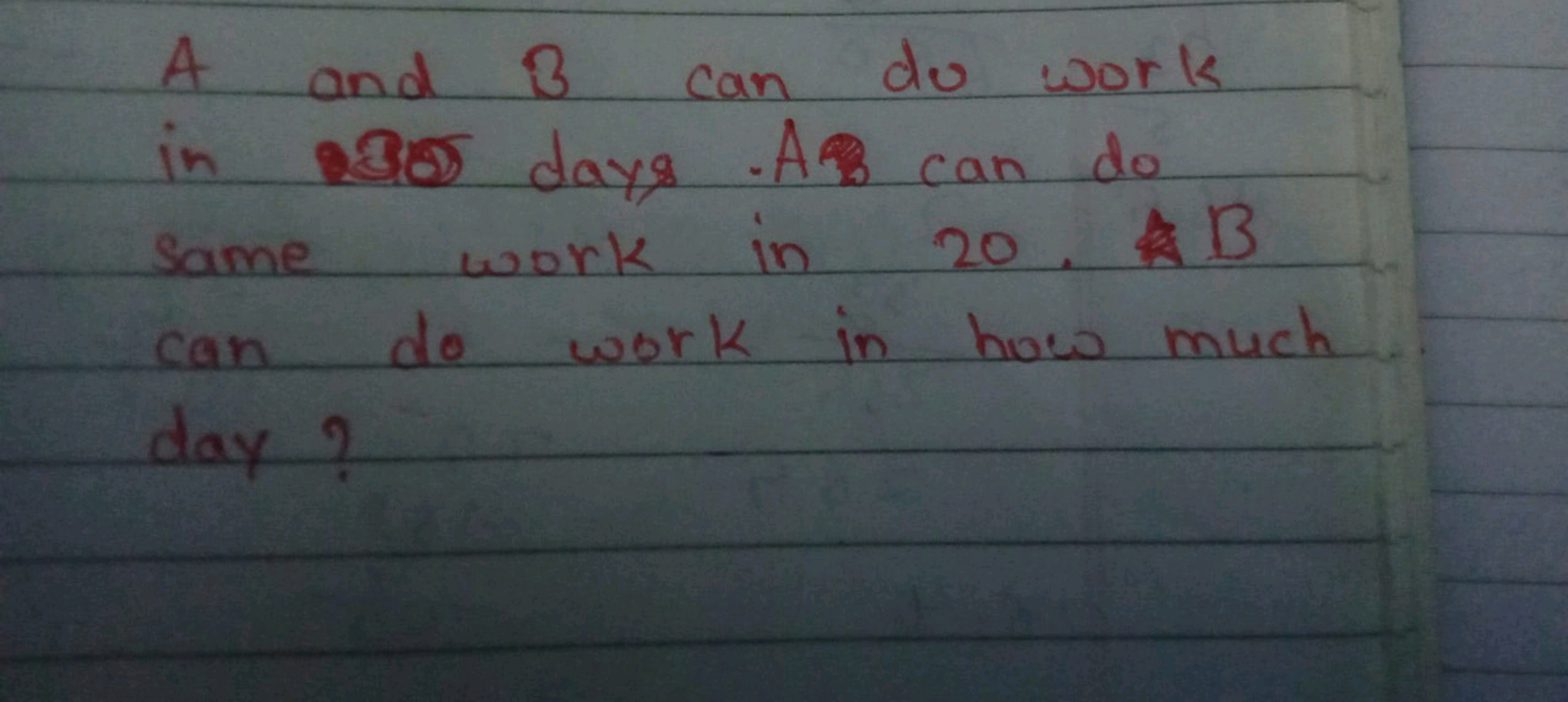 A and B can du work in as days. As can do same work in 20. B can do wo