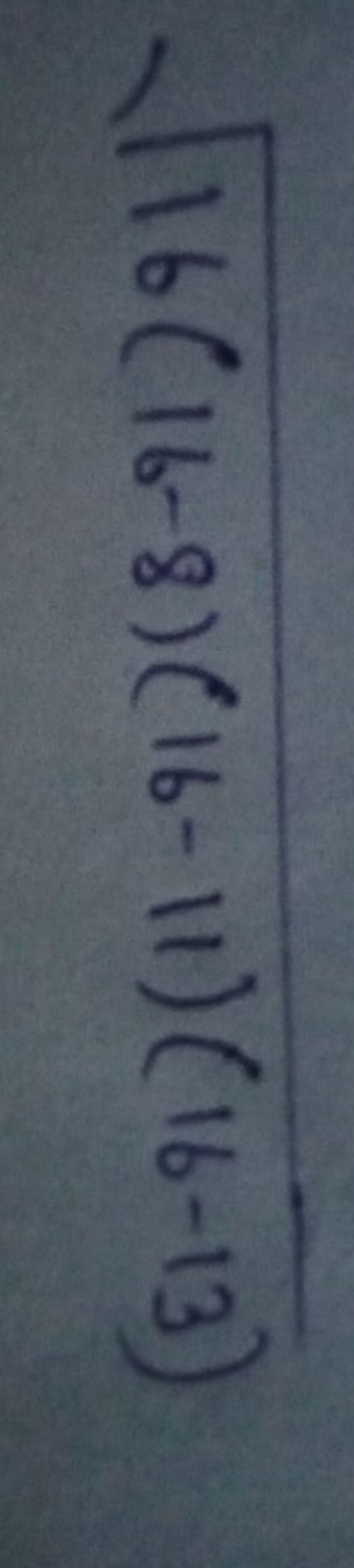 16(16−8)(16−11)(16−13)​