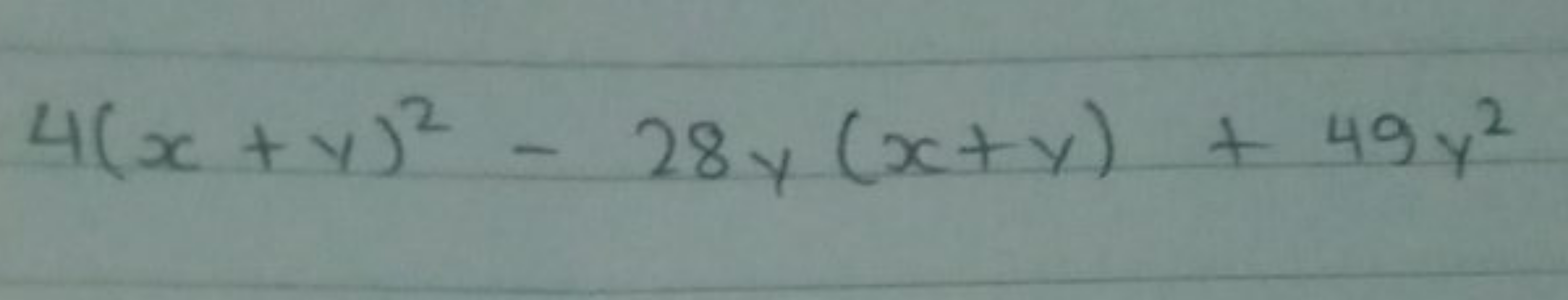 4(x+y)2−28y(x+y)+49y2