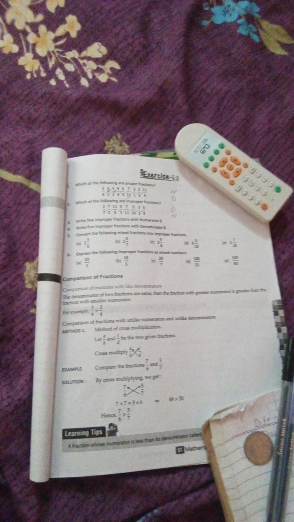 which
Exercise-53
the following are proper fractions?
5349373 3 11
す
2