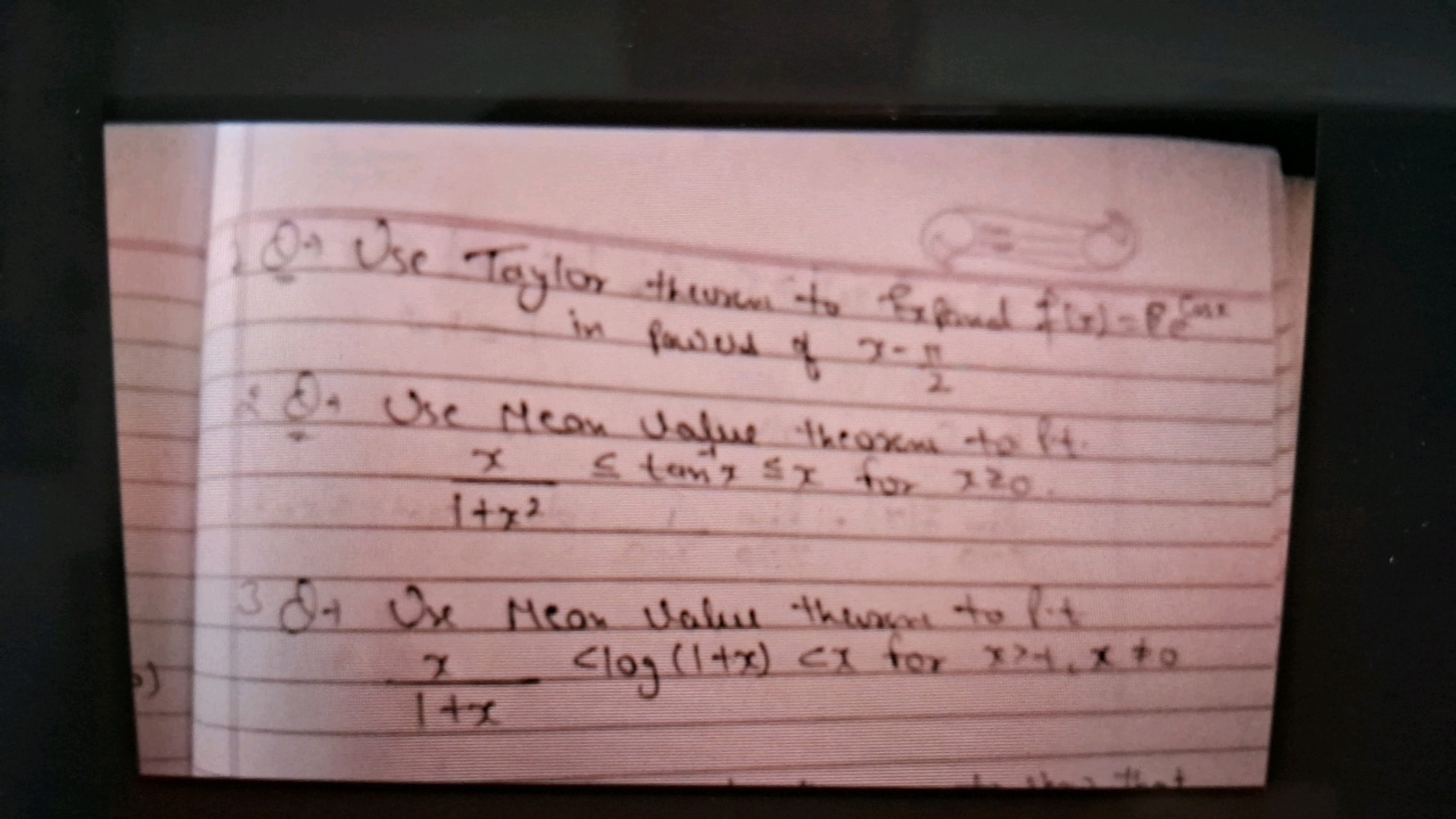 Qt Use Taylor theuren to fifind f(x)=esin in fow ond of x−2π​
28. Ure 