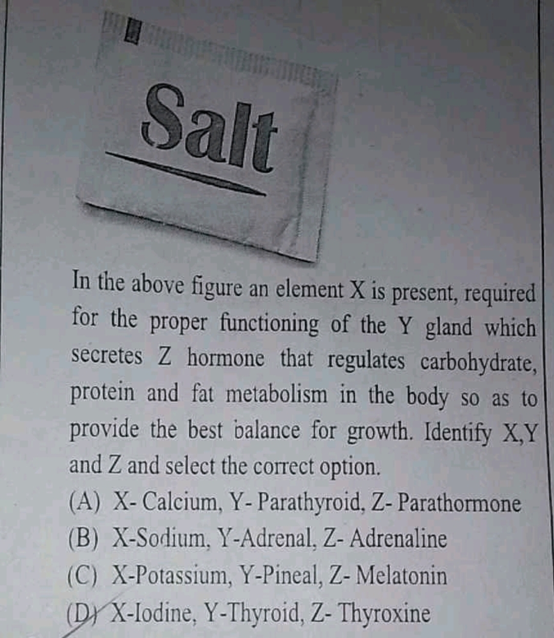 罗

In the above figure an element X is present, required for the prope