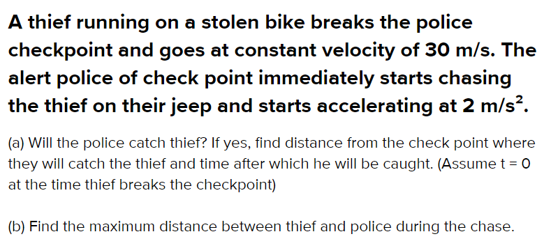 A thief running on a stolen bike breaks the police checkpoint and goes