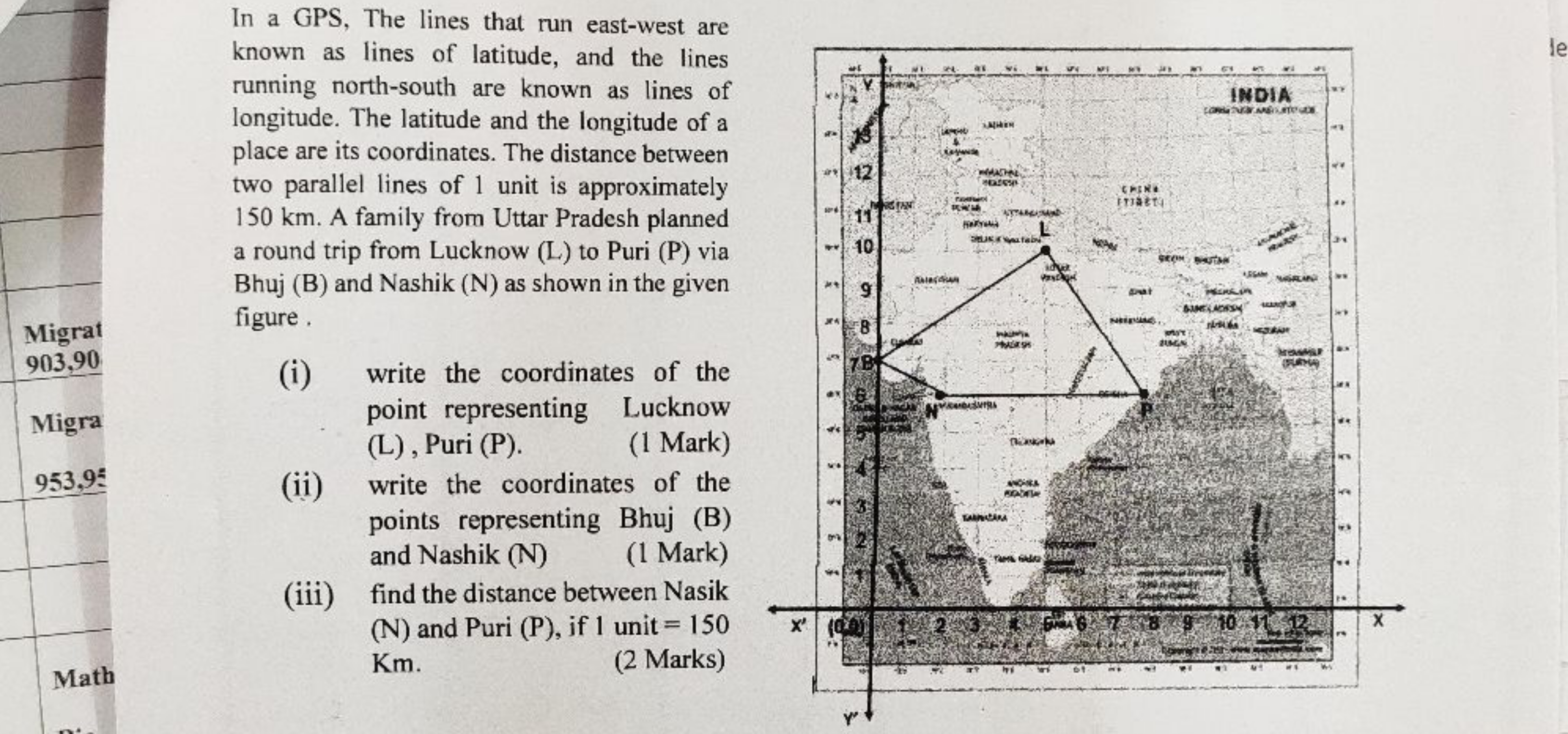 In a GPS, The lines that run east-west are known as lines of latitude,