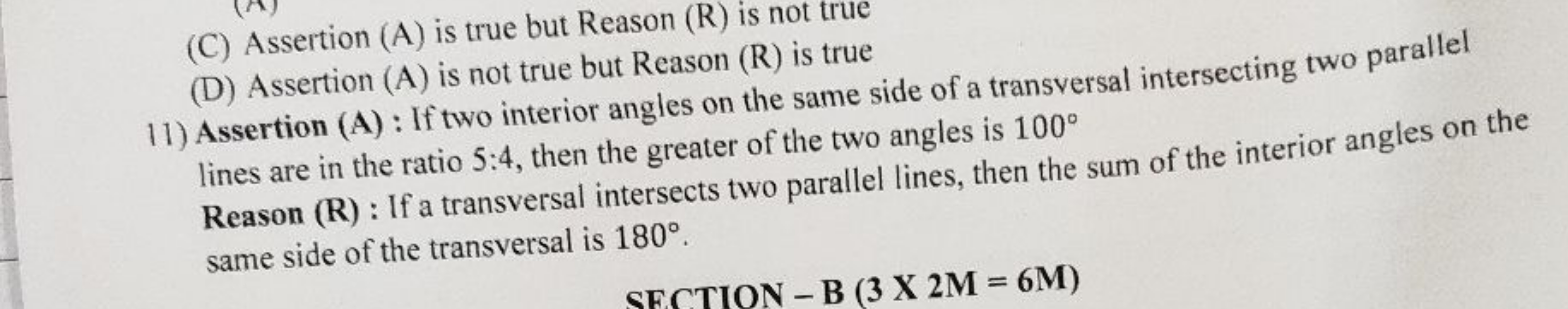 (C) Assertion (A) is true but Reason (R) is not true
(D) Assertion (A)