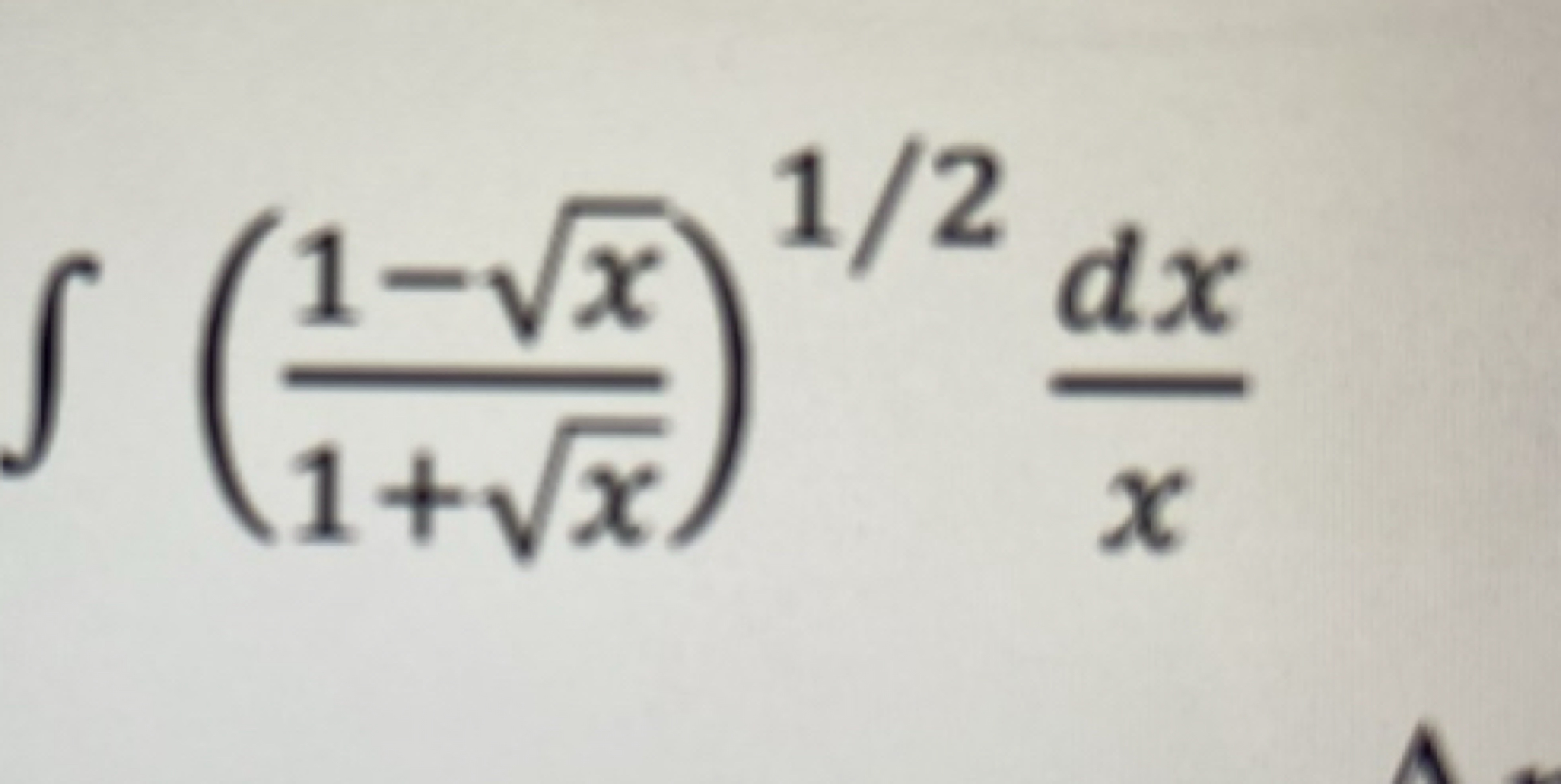 ∫(1+x​1−x​​)1/2xdx​