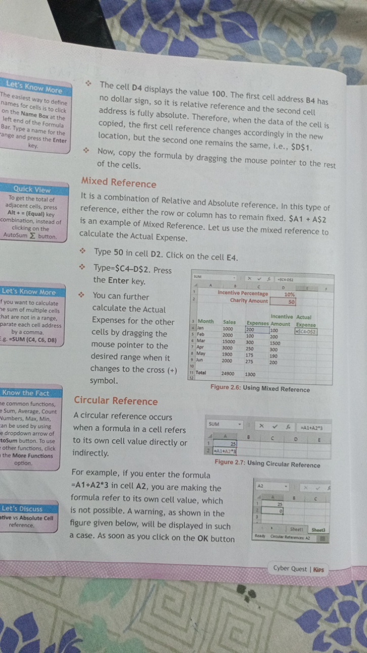 Let's Know More
The easiest way to define names for cells is to click 