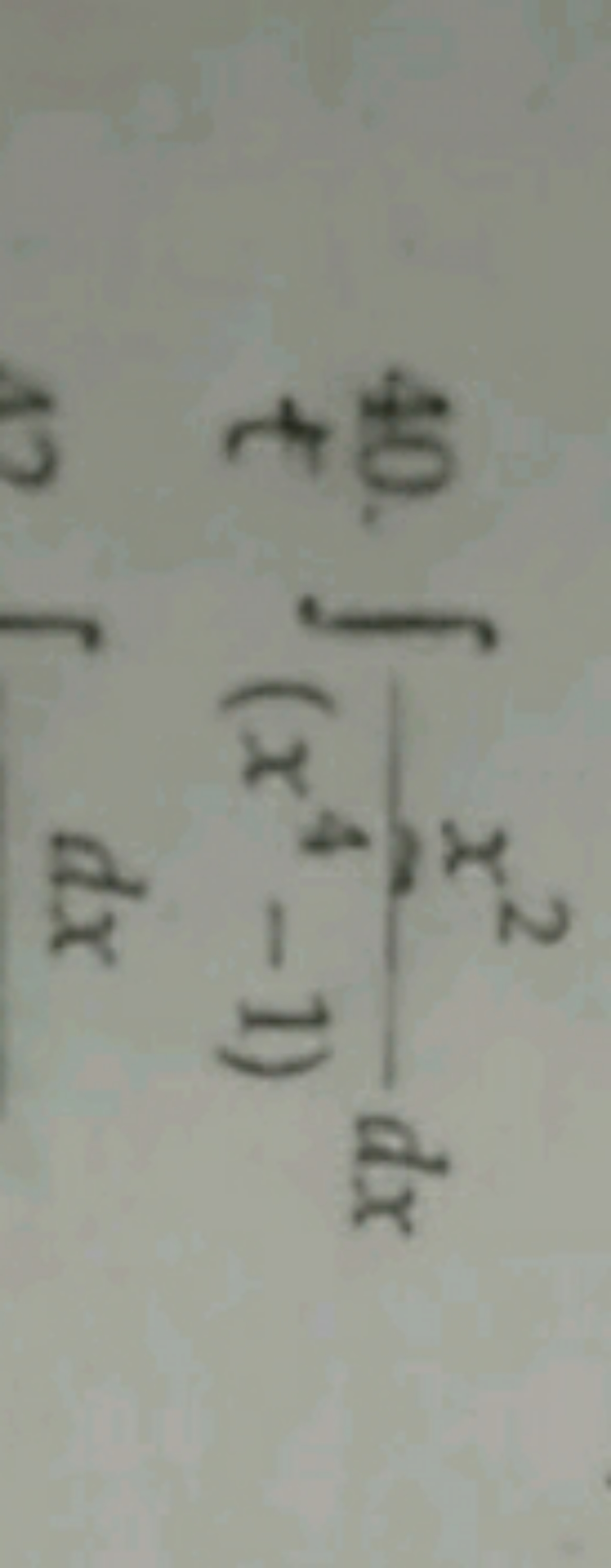 40. ∫(x4−1)x2​dx