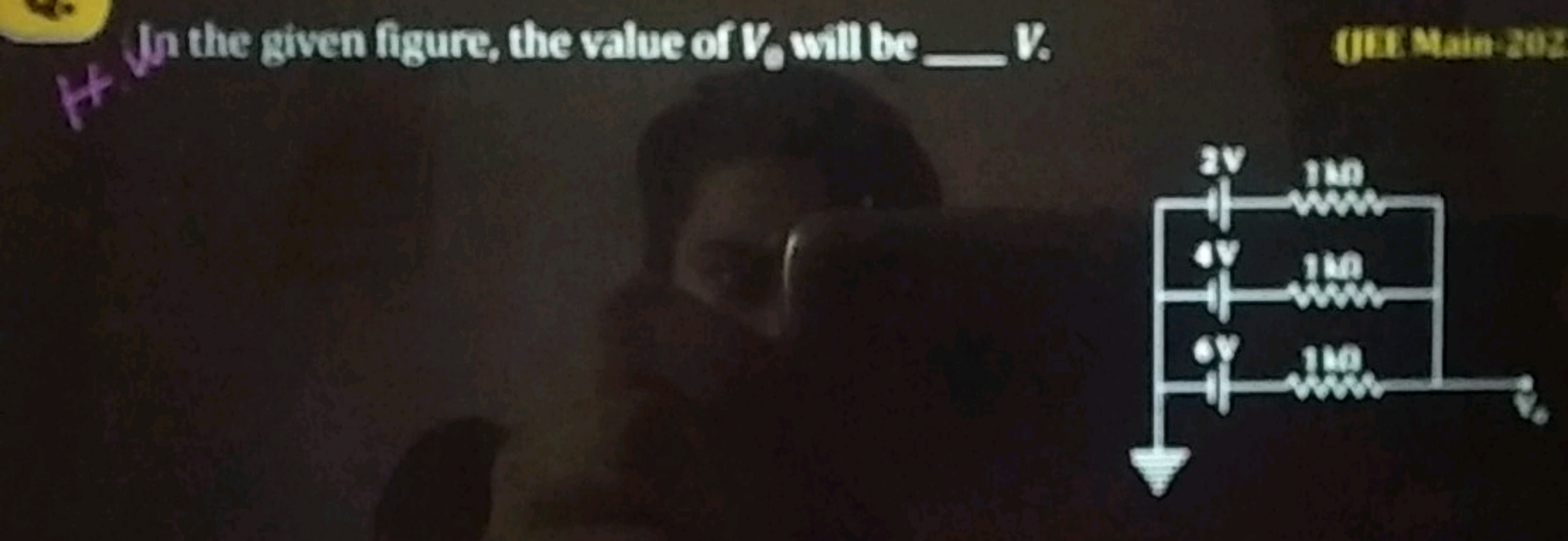 H
In the given figure, the value of V, will be _ V.
(JEE Main 202
110
