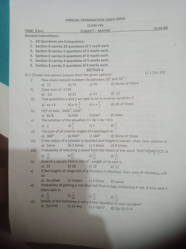  If the lengths of diagonals of a rhombusis doubled, then area of rhom