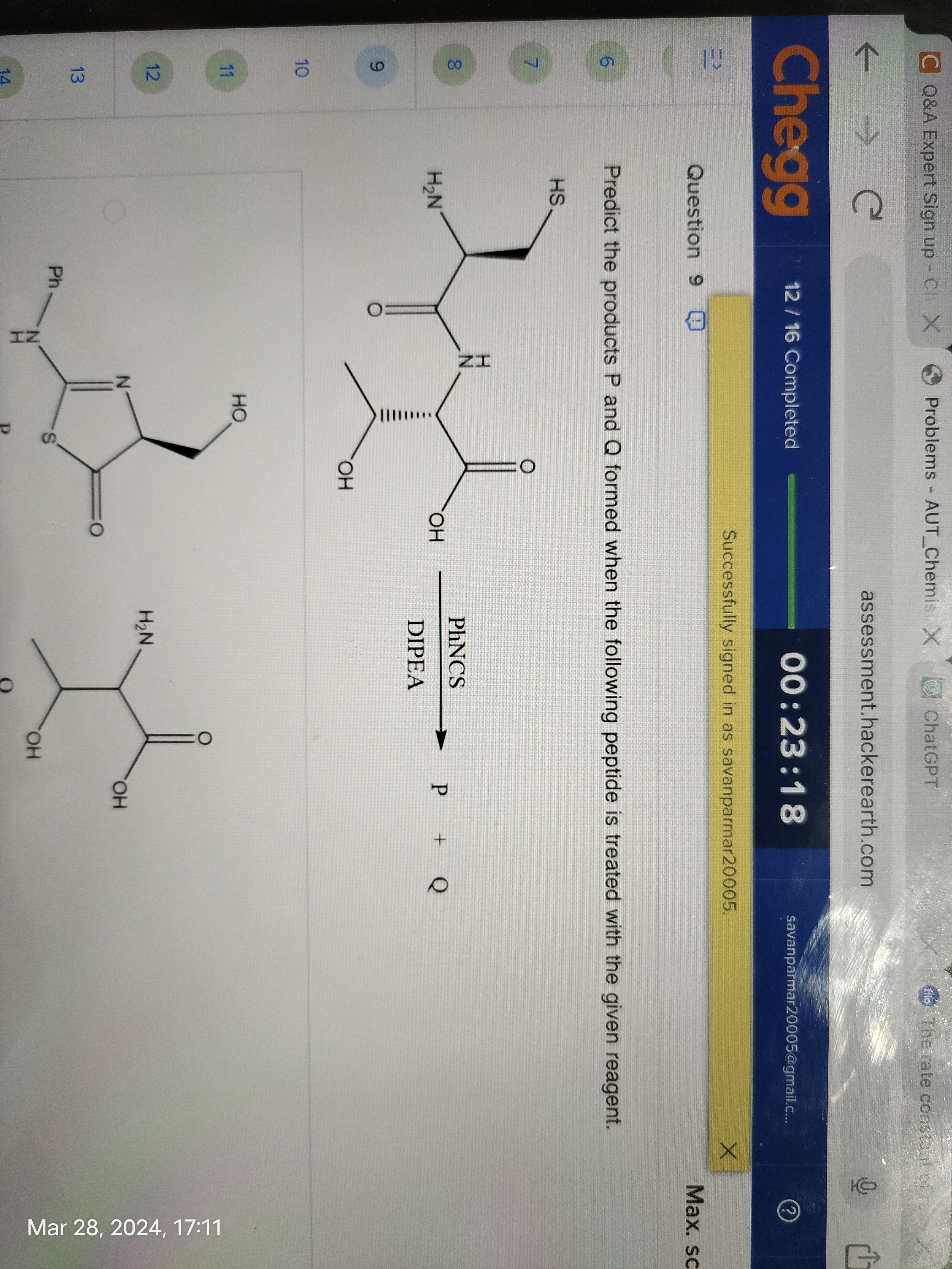 C
Q\&A Expert Sign up - C
Problems - AUT_Chemis
ChatGPT
The rate const