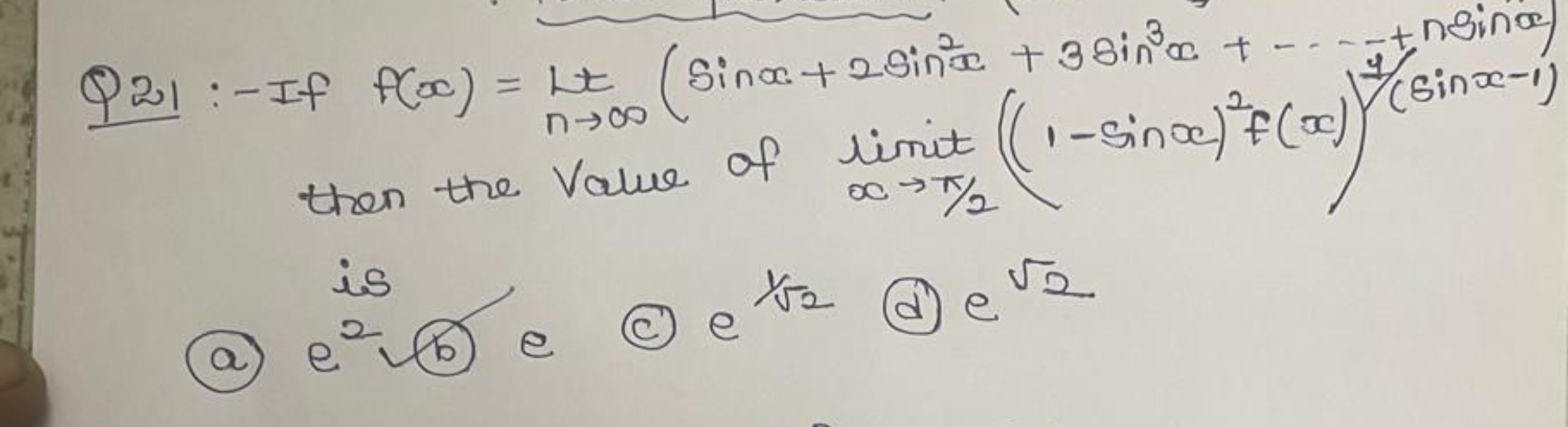 921 : - If f(00) = ht (Sina + 2 since + 38in³ +
then the Value of limi