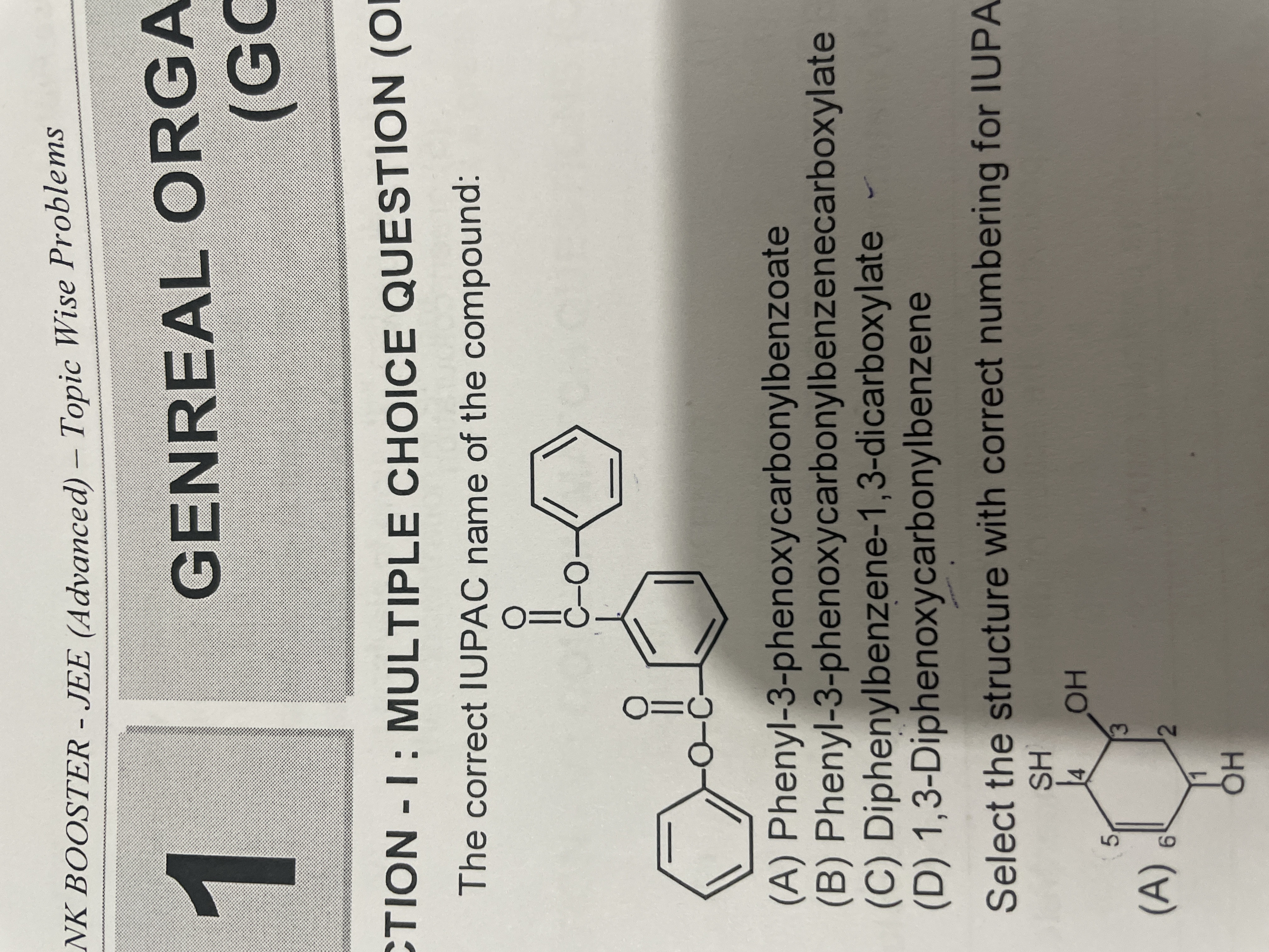 NK BOOSTER - JEE (Advanced) - Topic Wise Problems GENREAL ORGA SION - 