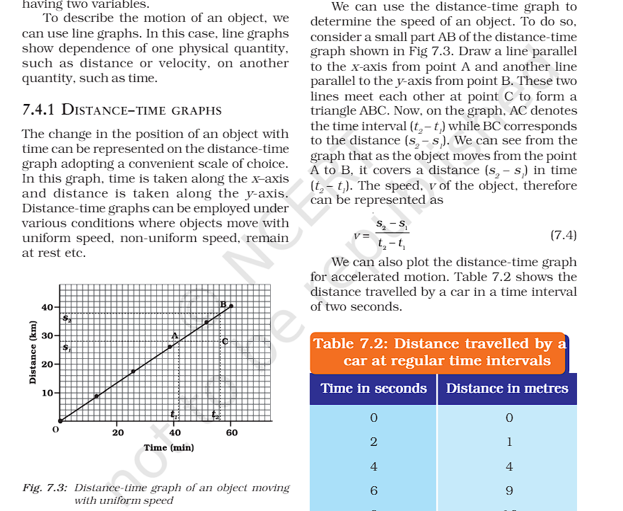 having two variables.
To describe the motion of an object, we can use 