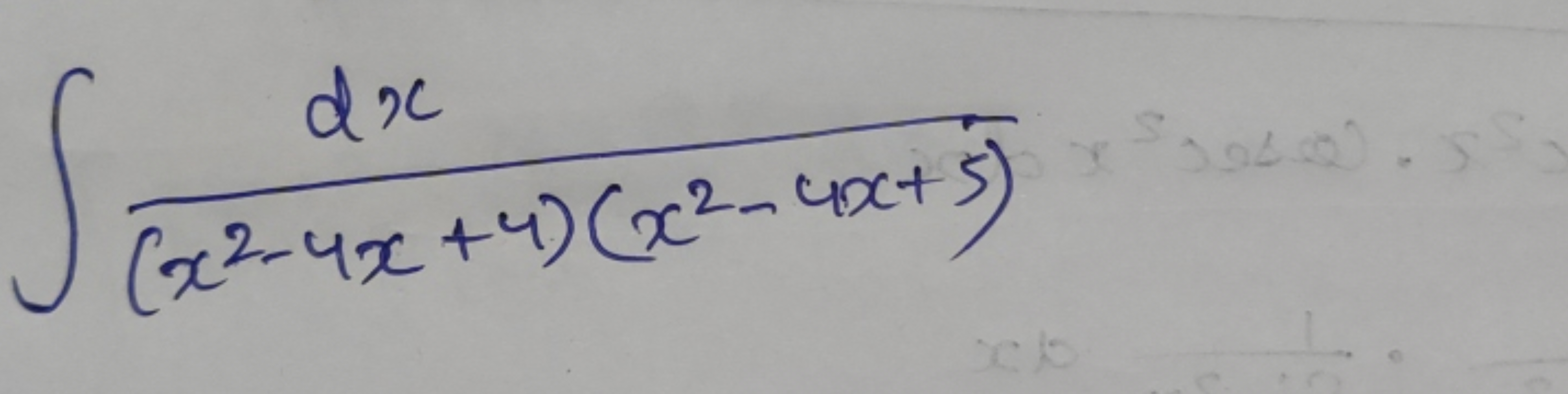 ∫(x2−4x+4)(x2−4x+5)dx​