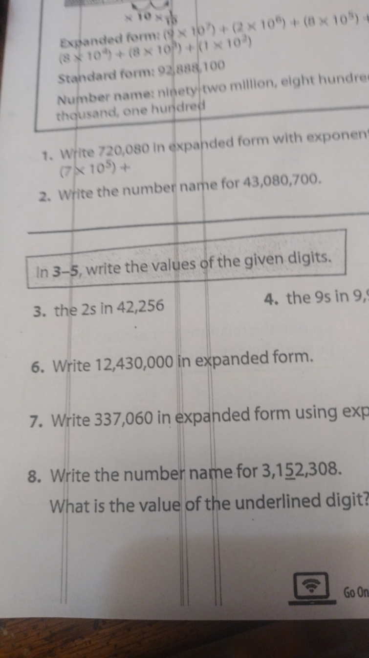 ×10×101​

Expanded form: (9×107)+(2×106)+(6×105) (8×104)+(8×1041​)+(1×