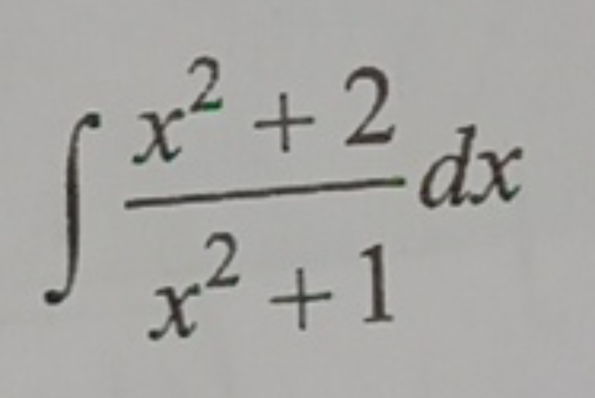 ∫x2+1x2+2​dx