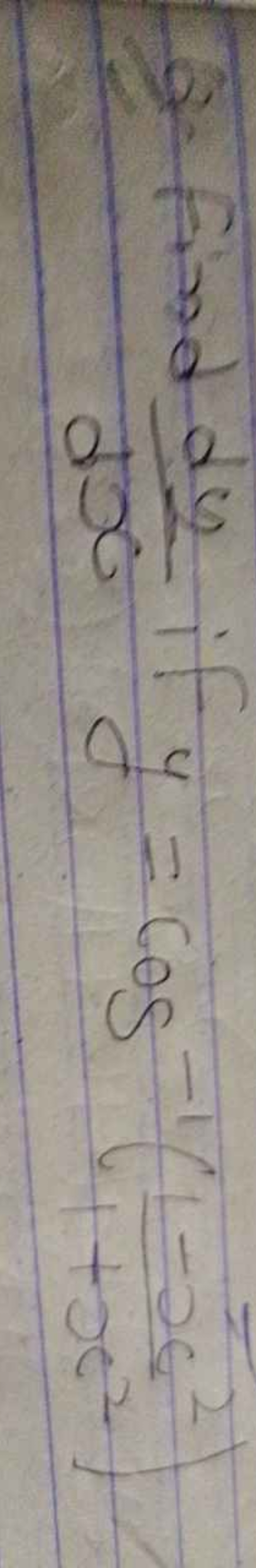 Q. Find dxdy​ if y=cos−1(1+x21−x2​)